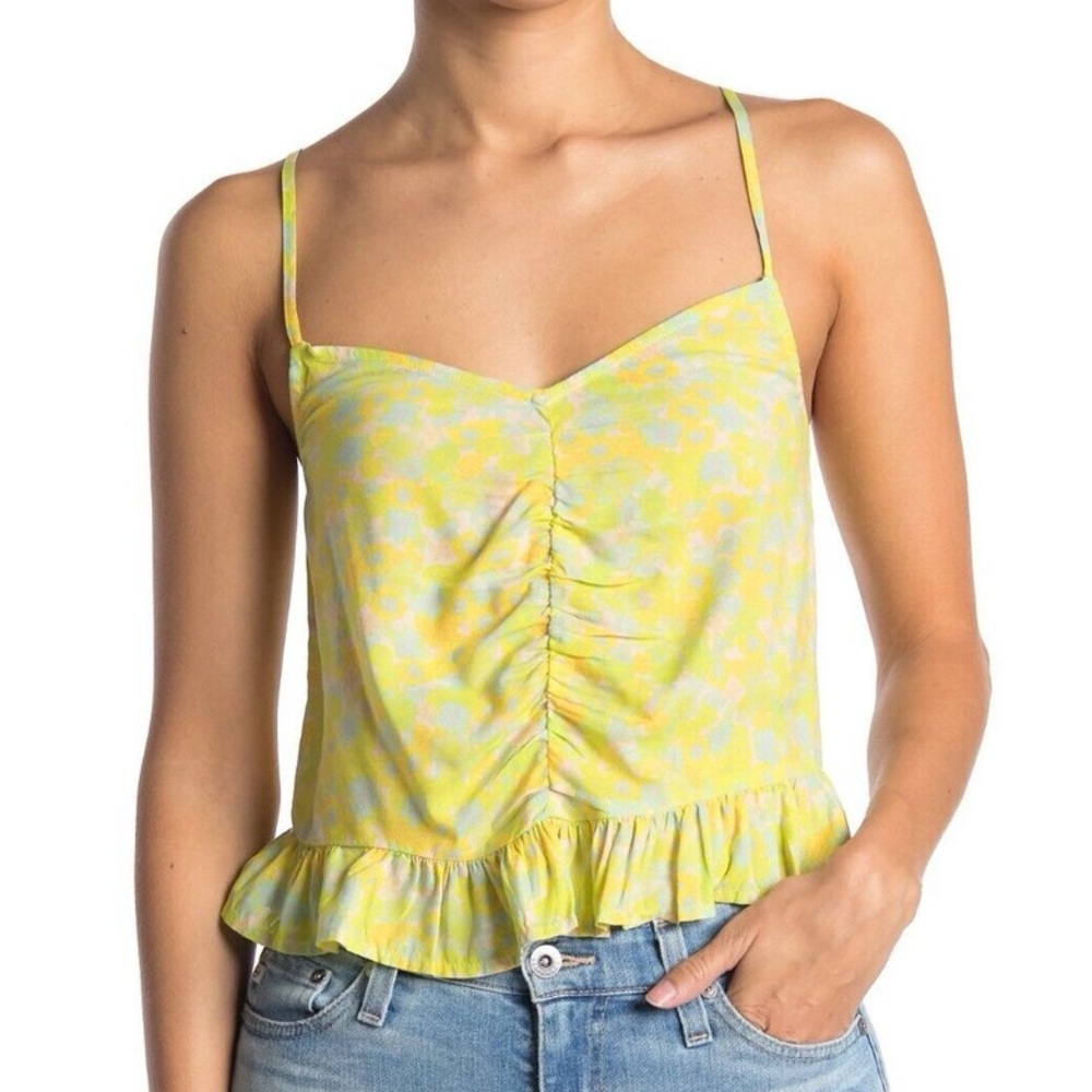 Abound Yellow Floral Camisole Top
